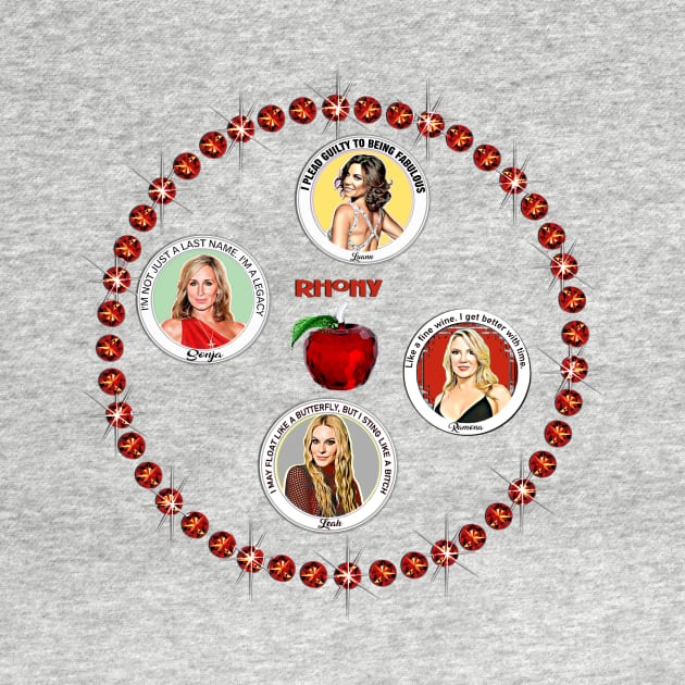 Real Housewives New York City Cast Collage RHONY by Lorri's Custom Art